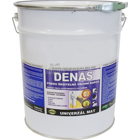 Denas Univerzál-Mat báza A, vrchná farba na drevo, kov a betón, 0,75 l