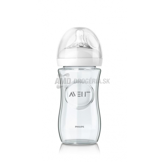 AVENT FĽAŠA NATURAL SKLO SCF673/17 240 ML