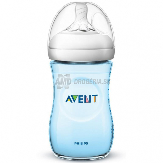 AVENT FĽAŠA NATURAL MODRÁ 2PP 260 ML