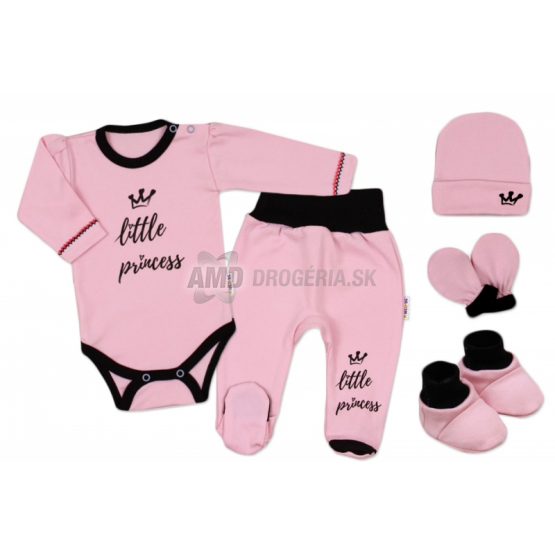 BABY NELLYS SÚPRAVIČKA DO PÔRODNICE 5-DIELNA VEĽKOSŤ 56 RUŽOVÁ 1 KS