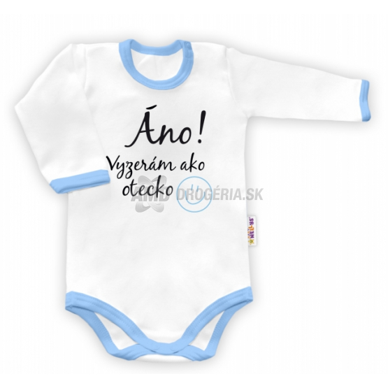 BABY NELLYS BODY DLHÝ RUKÁV VEĽKOSŤ 48/52 VYZERÁM AKO OTECKO B/M 1 KS