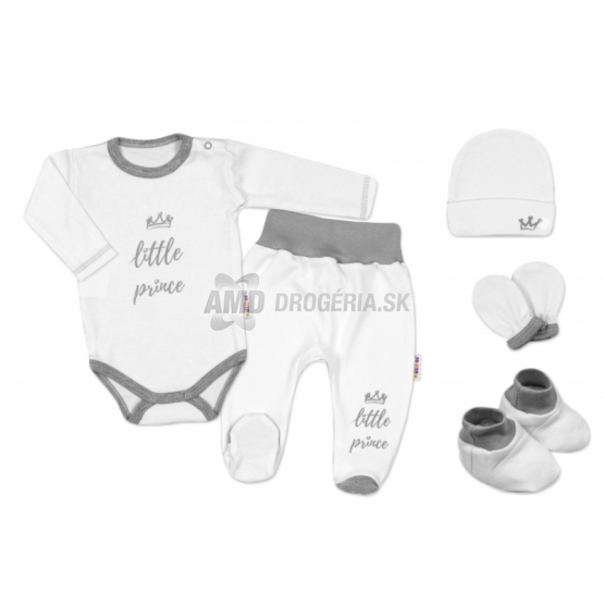 BABY NELLYS SÚPRAVIČKA DO PÔRODNICE 5-DIELNA VEĽKOSŤ 56 BIELA