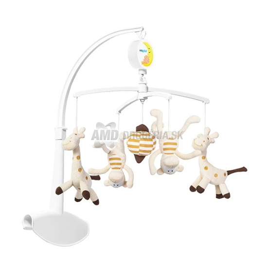 BABY ONO KOLOTOČ HUDOBNÝ ŽIRAFA + OPICA 1 KS