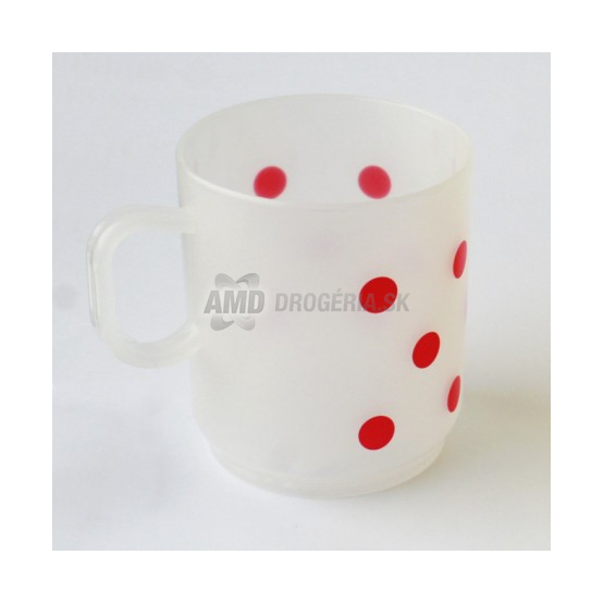 HRNČEK UMELOHMOTNÝ NATUR BODKY 250 ML