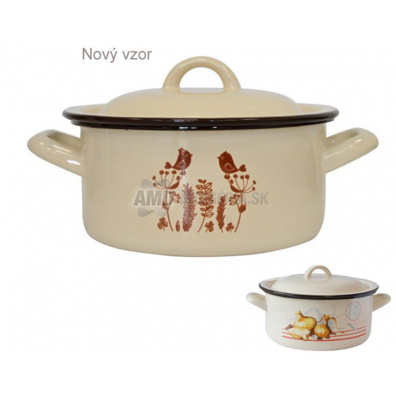 HRNIEC KASTROL SMALT DEKOR + POKRÝVKA 22 CM/4,0L