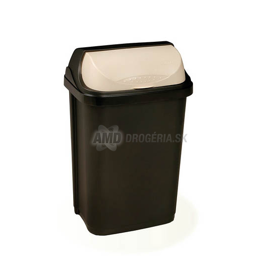 KOS NA ODPAD UMELOHMOTNÝ RASMUS ROLL TOP GRAFIT 50 L