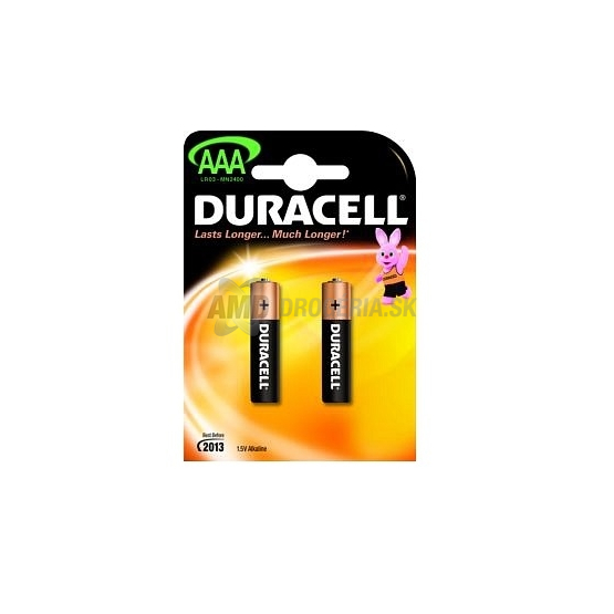 BATÉRIA DURACELL LR 03 / MN 2400 1,5V AAA 2 KS