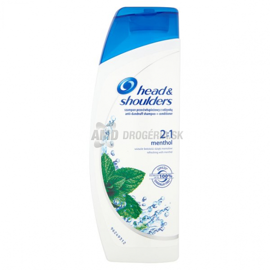 HEAD & SHOULDERS MENTHOL 2 V1 ŠAMPÓN PROTI LUPINÁM S KONDICIONÉROM 200 ML