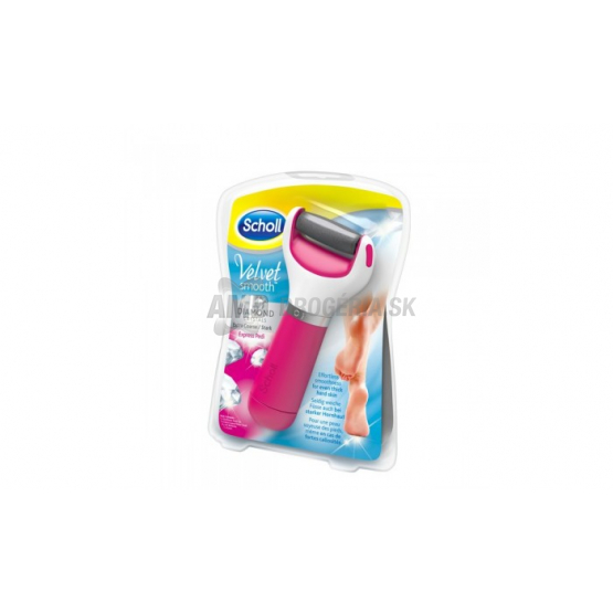 SCHOLL VELVET SMOOTH ELELTRICKÝ PILNÍK NA CHODIDLÁ RUŽOVÝ