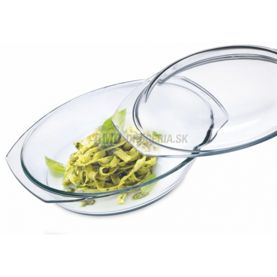MISA OVÁLNA SKLENENÁ S VEKOM 7026/7036 2,4 L 