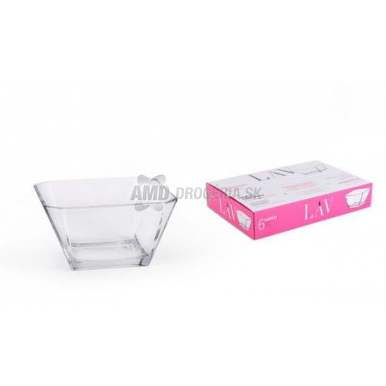MISKA KOMPOTOVÁ SKLENENÁ ČÍRA SADA KAREN 300 ML 6 KS 
