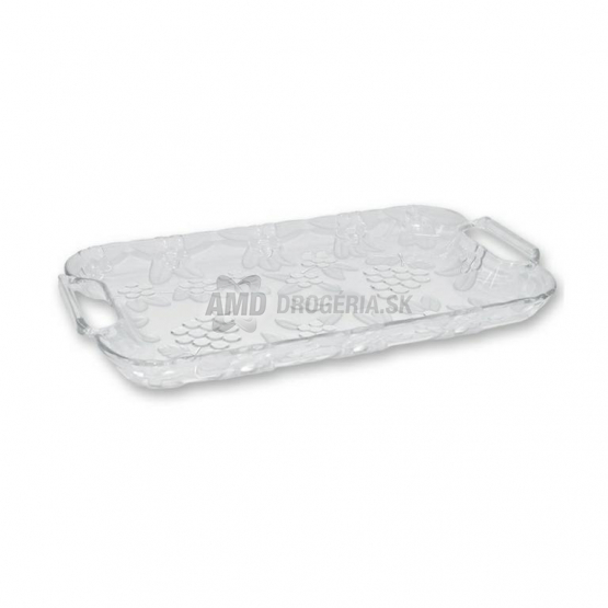 PODNOS IMITÁCIA KRIŠTÁLU S UŠAMI 17X28 CM 