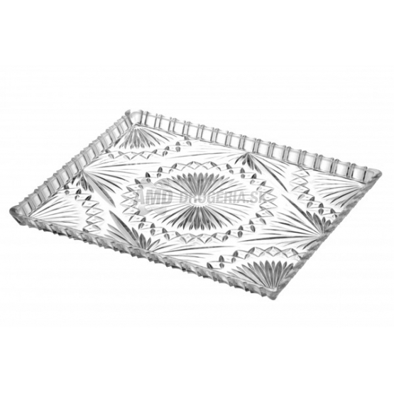 PODNOS UMELOHMOTNÝ IMITÁCIA KRIŠTÁLU 32X27X2,5 CM