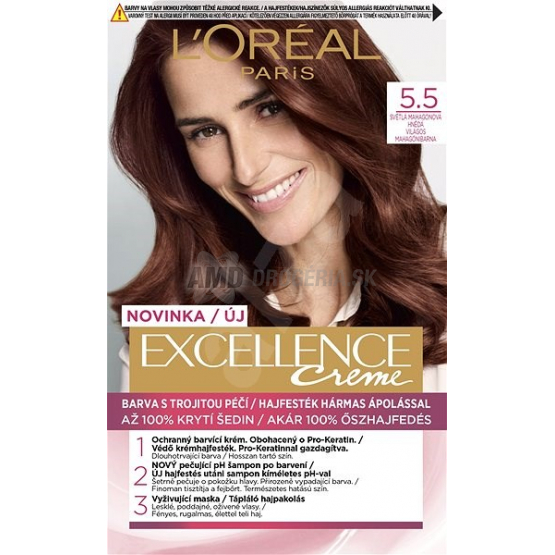 LOREAL EXCELLENCE 5.5 SVETLÁ MAHAGÓNOVÁ HNEDÁ 1 KS