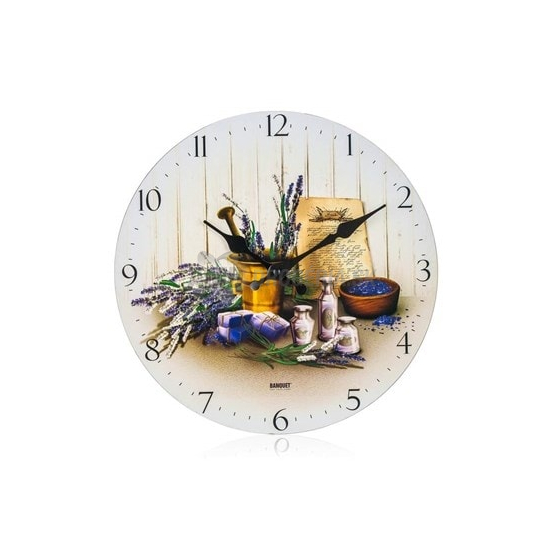 HODINY NÁSTENNÉ BANQUET LAVENDER 30 CM
