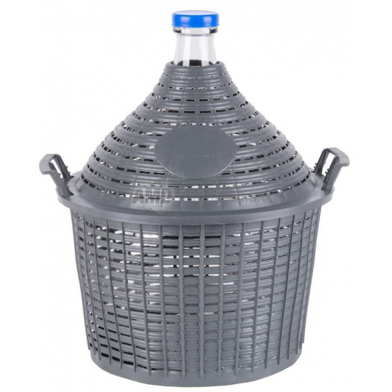 Demižón sklenený v plastovom obale, 15 l