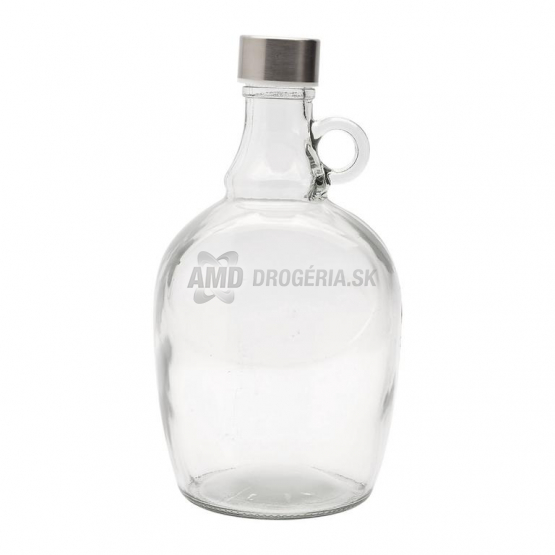 FĽAŠA S UZÁVEROM S UŠKOM SKLENENÁ 1 L
