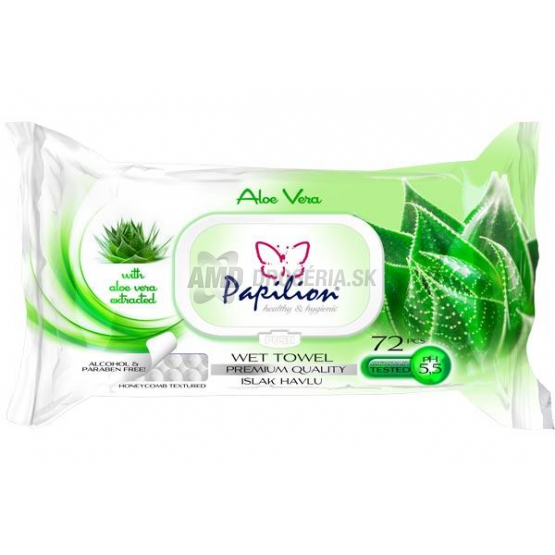 PAPILON VLHČENÉ UTIERKY ALOE VERA 100 KS