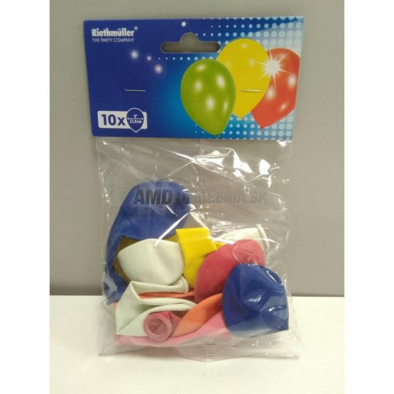 Riethmüller Balóniky mix farieb, 10 ks (22,8 cm)