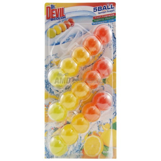 DR.DEVIL WC BLOK BICOLOR LEMON 3 KS