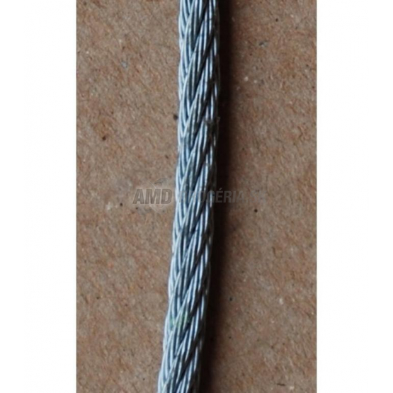 Oceľové lano pozinkované Zn, 5 mm × 75 m