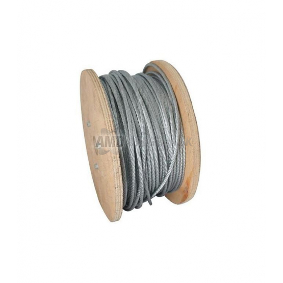 Oceľové lano pozinkované v PVC obale, 4/5 mm, 75 m