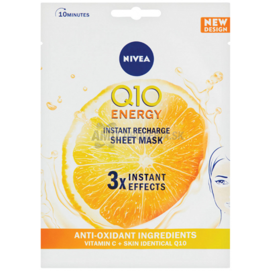 NIVEA MASKA Q10 ENERGY PLUS C TEXTILNÁ 1KS