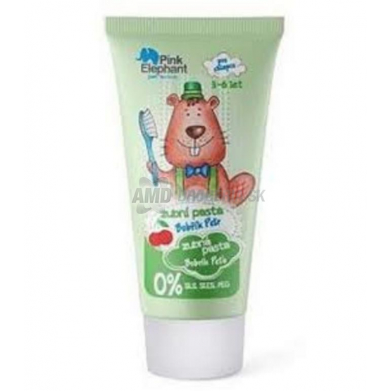 Pink Elephant Bobrík Peťo detská zubná pasta, 50 ml