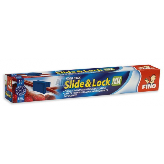 FINO SÁČKY MIKROTÉNOVÉ SLIDE LOCK MIX 9 KS