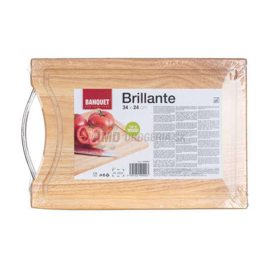 DOSKA NA KRÁJANIE DREVENÁ BRILLANTE 34X24 CM