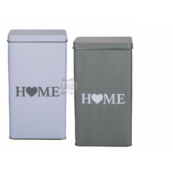 KOVOVÁ DÓZA HOME 1 KS