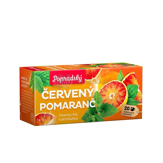 POPRADSKÝ ČAJ ČERVENÝ POMARANČ, MÄTA 40G