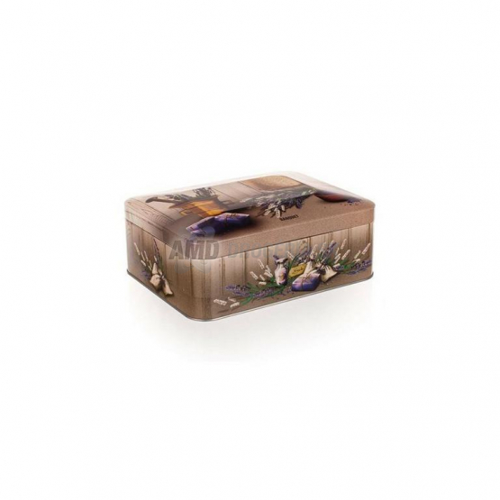 PLECHOVKA BOX NA ČAJE LAVENDER