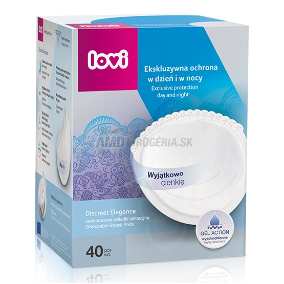 LOVI TAMPÓNY DO PODPRSENKY ELEGANCE 40 KS