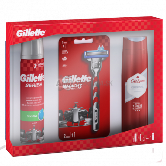 PÁNSKA DARČEKOVÁ KAZETA GILLETTE SERIES M3 + OLD SPICE X19