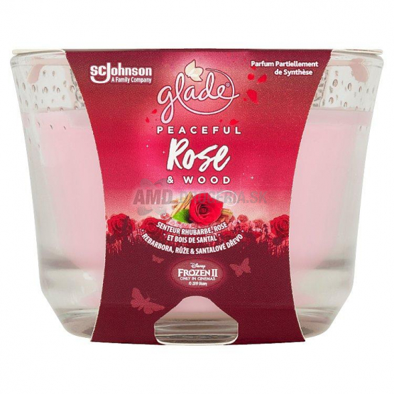 GLADE SVIEČKA MAXI ROSE A WOOD 224 G 
