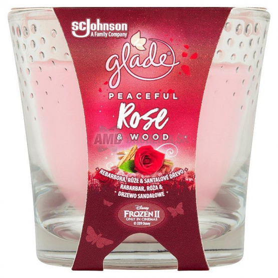 GLADE SVIEČKA ROSE A WOOD 129 G