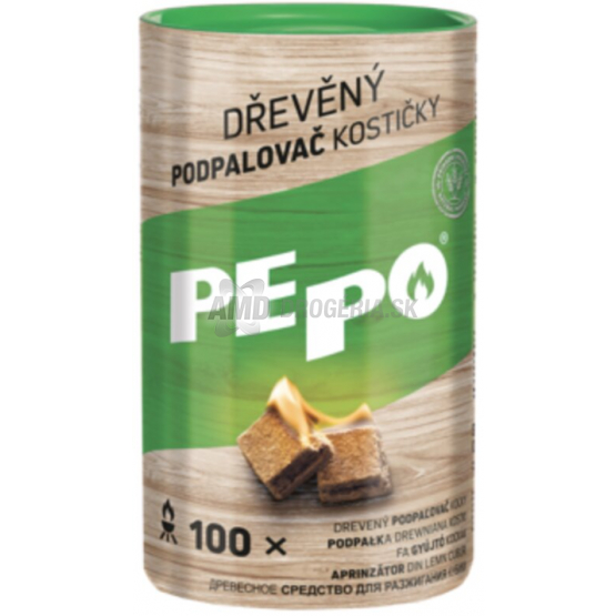PEPO DREVENÝ PODPAĽOVAČ KOCKY 100 KS