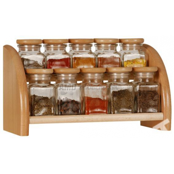 KORENIČKA SADA DREVO / SKLO 10 KS