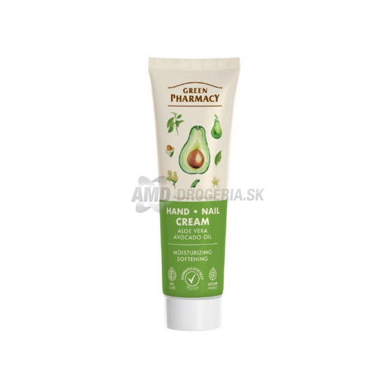 Green Pharmacy Krém na ruky a nechty Aloe a avokádový olej, 100 ml