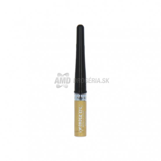 Miss Sporty Wonder Eyes Metallic tekutá očná linka 002, zlatá