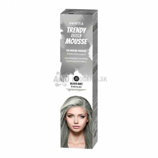 Venita Trendy Color Mousse farebná pena na vlasy 11 Silver Dust, 75 ml