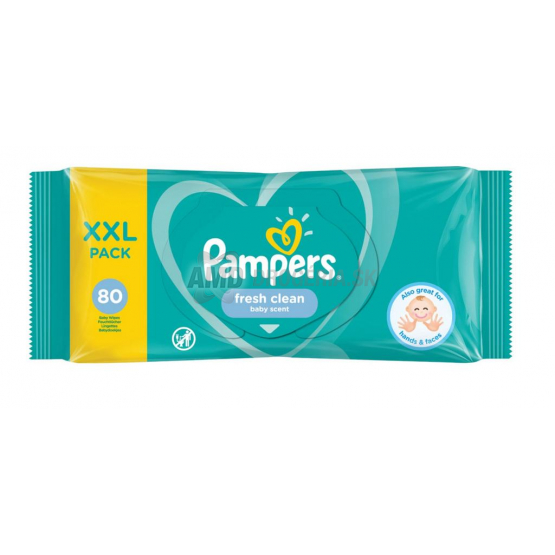 PAMPERS WIPES  VLHČENÉ UTIERKY FRESH CLEAN 80KS