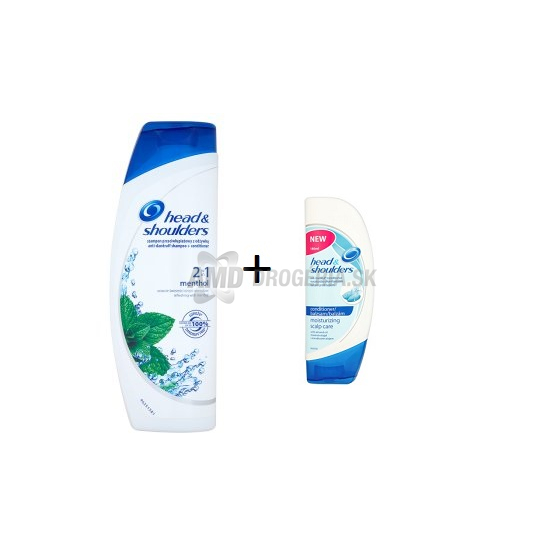 HEAD & SHOULDERS 2V1 MENTHOL ŠAMPÓN PROTI LUPINAM 400 ML