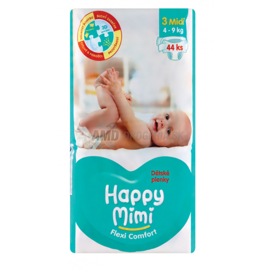 HAPPY MIMI FLEXI COMFORT 3 MIDI 44KS 4-9KG