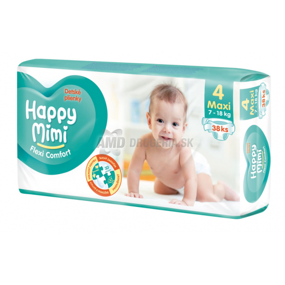 HAPPY MIMI FLEXI COMFORT 4 MAXI 38KS 7-18KG