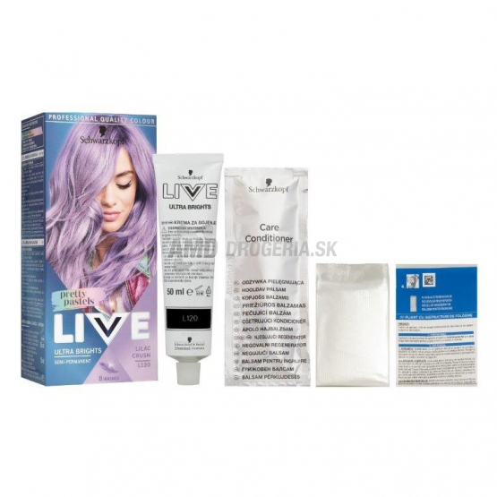 Schwarzkopf Live Ultra Brights Pretty Pastels L120 Lilac Crush, 50 ml