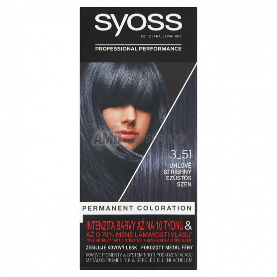 SYOSS COLOR PROFESIONAL 3-51 UHĽOVO  STRIEBORNÝ