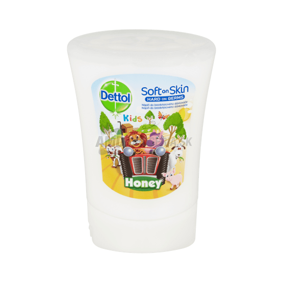 DETTOL BEZDOTYKOVÝ DÁVKOVAČ NÁHRADNÁ NÁPLŇ KIDS ZOO HONEY 250 ML
