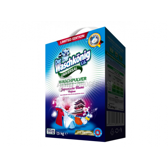 WASCHKONIG PRACÍ PRÁŠOK JAPAN BLUME UNIVERZAL 100PD/7,5KG 